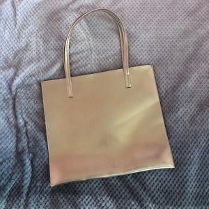 Gold metallic bag